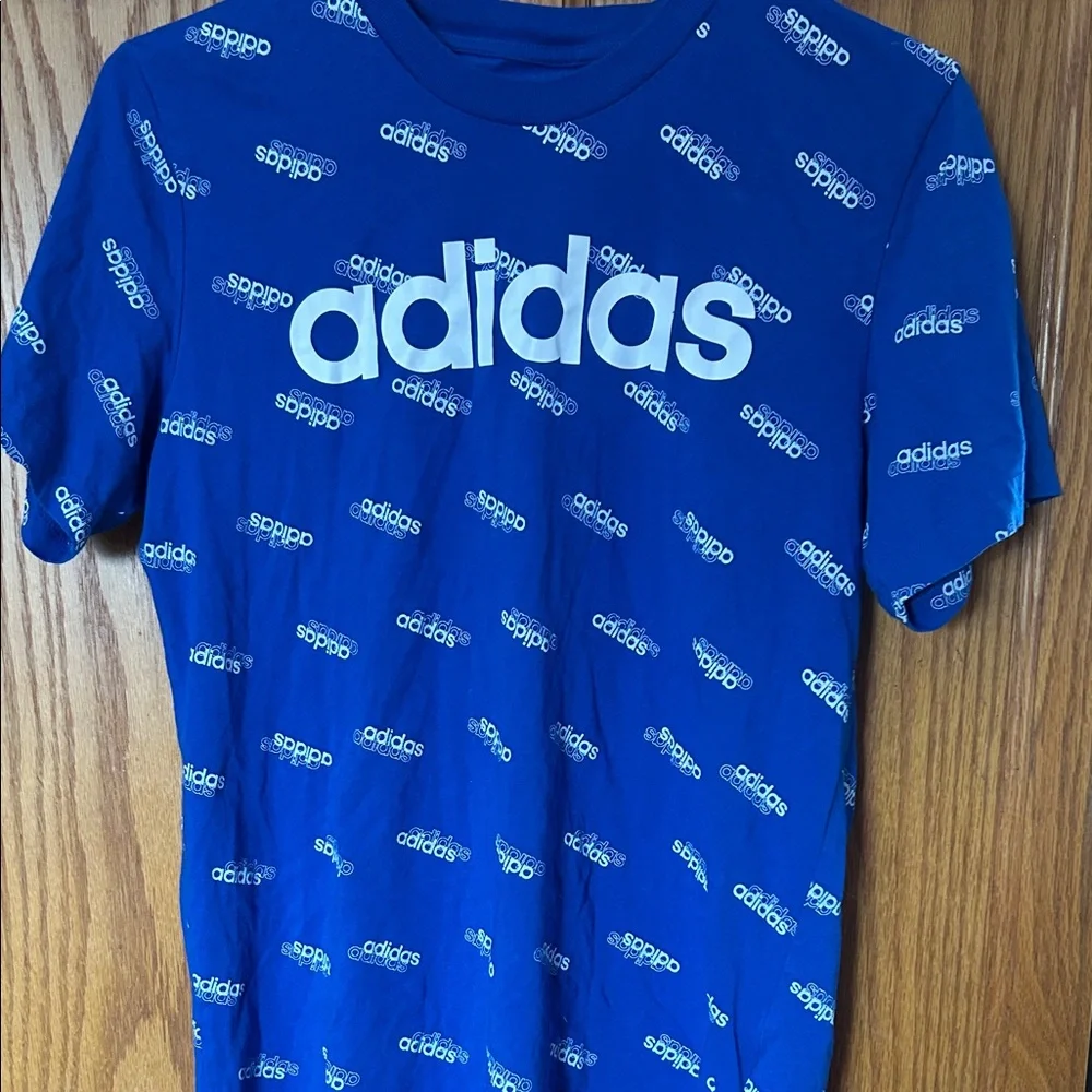 Adidas Women's Short Sleeve Tees in Blue and Light Blue - Picture 4 of 5